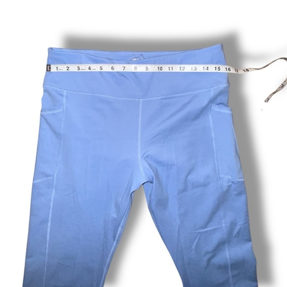 DKNY SPORT Women's Balance High-Waist Capri Leggings - XL Light Blue - Picture 7 of 11